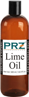 

PRZ Lime Essential Oil (500ML) - Pure Natural Aromatherapy & Therapeutic Grade Oil For Skin Care & Hair Care Hair Oil(500 ml)