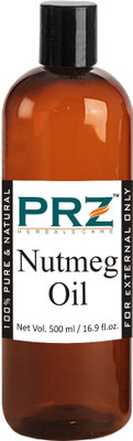 

PRZ Nutmeg Essential Oil (500ML) - Pure Natural & Therapeutic Grade Oil For Skin Care & Hair Care Hair Oil(500 ml)