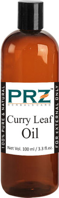 

PRZ Curry Leaf Essential Oil (100ML) - Pure Natural & Therapeutic Grade Oil For Skin Care & Hair Care Hair Oil(100 ml)