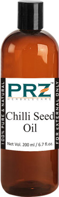 

PRZ Chilli Seed Essential Oil (200ML) - Pure Natural & Therapeutic Grade Oil For Skin Care & Hair Care Hair Oil(200 ml)