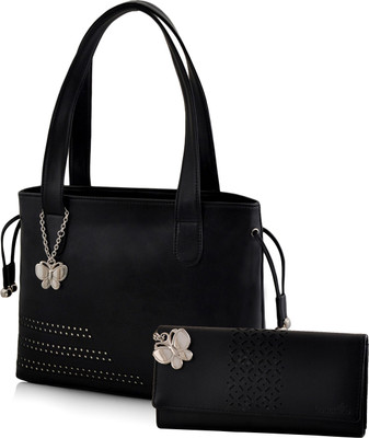 

Butterflies Hand-held Bag(Black)