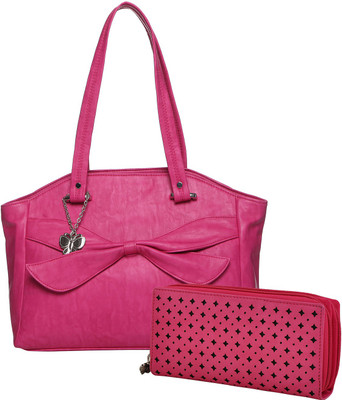 

Butterflies Hand-held Bag(Pink)