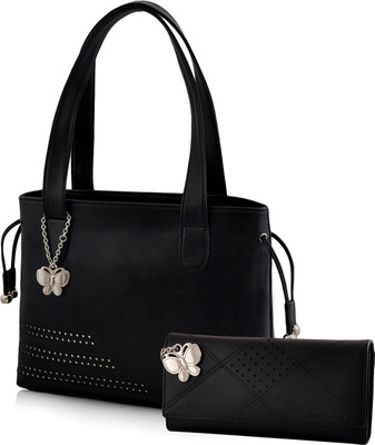 

Butterflies Hand-held Bag(Black)
