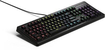 

SteelSeries Apex 150 Tactile & Silent - RGB LED Backlit Keys - Splash Resistant - Media Controls Wired USB Gaming Keyboard(Black)