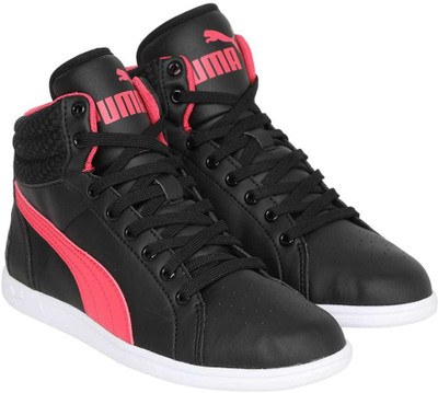 

Puma Girls Lace Sneakers(Black, Black-paradise pink