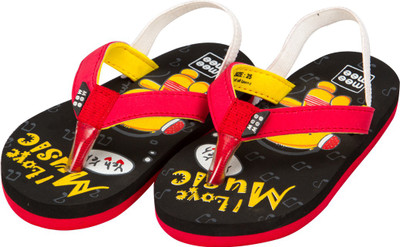 

MeeMee Boys & Girls Slip On Slipper Flip Flop(Black