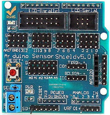 

Robocraze Sensor Shield V5.0 Expansion Board For ARDUINO UNO(Multicolor)