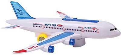 

Lanlan Children'S Lighting Music Electric Aircraft Toy Air Bus Airliner Model(Multicolor)