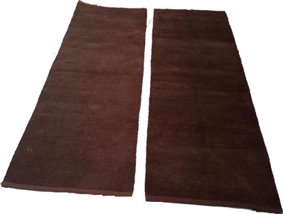 

TrueValue Creations Cotton Yoga and Exercise Mat Premium Quality Cotton Yoga Mat (Brown) Set of 2 Brown, Grey 3 mm Yoga Mat, Brown coffee