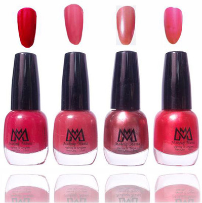 

Makeup Mania Premium Collection Nail Polish - Combo of 4 Exclusive Nail Enamels - MM#54 Multicolor(Pack of 4)