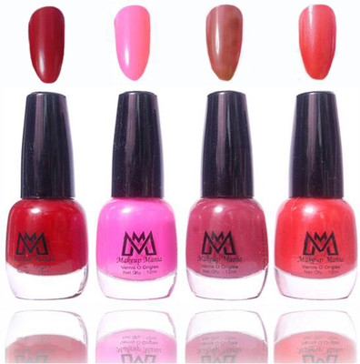 

Makeup Mania Premium Collection Nail Polish - Combo of 4 Exclusive Nail Enamels - MM#35 Multicolor(Pack of 4)