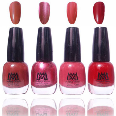 

Makeup Mania Premium Collection Nail Polish - Combo of 4 Exclusive Nail Enamels - MM#47 Multicolor(Pack of 4)