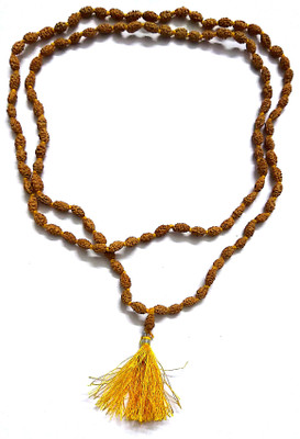 Numeroastro Natural & Original 2 Mukhi Rudraksha Beads Mala For Health,Wealth & Good Luck. Wood Chain at flipkart