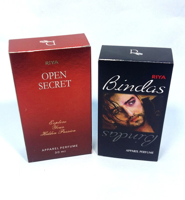 

Riya Open Secret and Bindas Black Perfume - 60 ml(For Men & Women)