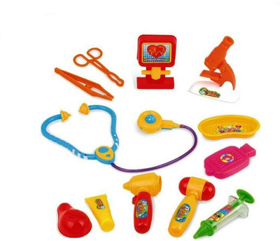 

TALKING GANESHA 12 Pieces Doctor Play Set Intelligence pretend and play toy for kids (multicolor)