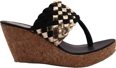 

LUSH Women Black Wedges