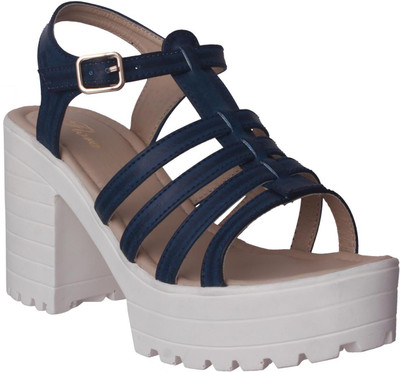 

Flora Women Blue Heels