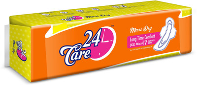 

24Care Maxi Dry Long Time Comfort Sanitary Pad(Pack of 7)