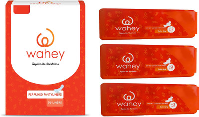 

Wahey Combo Pack Of Perfumed Panty Liners (50 Liners) And Extra Long (XL) Size With Wings (Pack Of 3, 10 pads/pack) Sanitary Pad(Pack of 4)