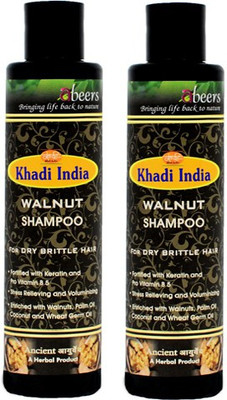 

khadi abeers WALNUT SHAMPOO - PACK OF 2 PCS(225 ml)
