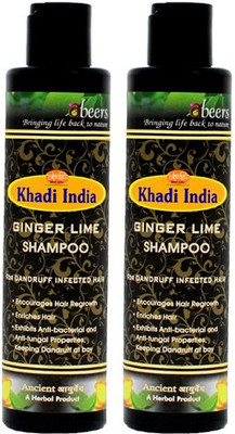 

khadi abeers GINGERLIME SHAMPOO - PACK OF 2 PCS(225 ml)