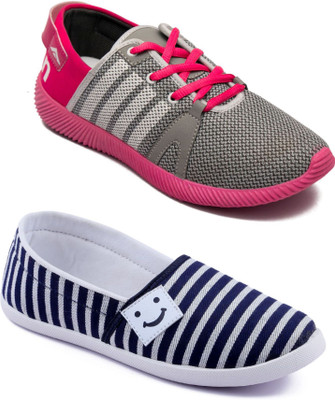 

Asian women's casual shoes combo pack of 2 Casuals For Women(Multicolor