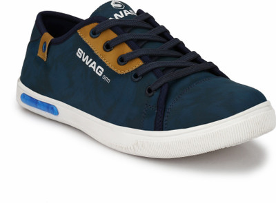 

SWAG ONN Stylish Sneakers For Men(Blue, Brown