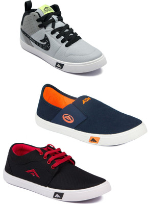 

Asian Men Casual & Running Shoes Combo Pack of 3 Sneakers For Men(Multicolor