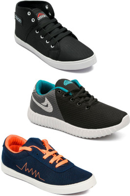 

Asian Men Casual & Running Shoes Combo Pack of 3 Casuals For Men(Multicolor