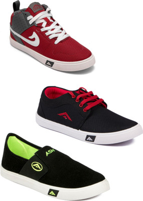 

Asian Men Casual & Running Shoes Combo Pack of 3 Casuals For Men(Multicolor