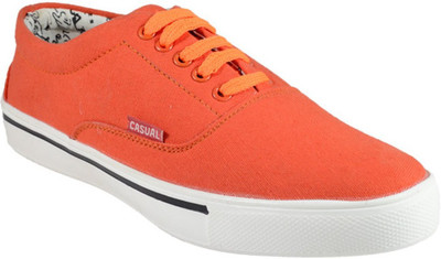 MarcoUno ORANGE COLOUR CANVAS SHOES Canvas Shoes For Men(Orange