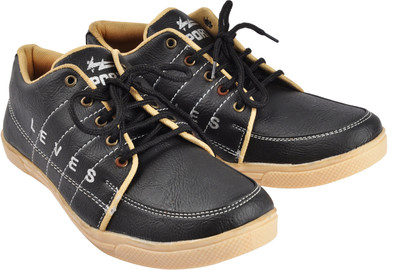 

ThakurSaheb Casual Shoe Casuals For Men(Black, Black::cream