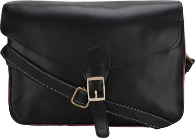 

Liza Women Casual Black PU Sling Bag