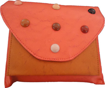 

Marino Mantra Girls Evening/Party Pink, Brown Leatherette Sling Bag, Brown;pink