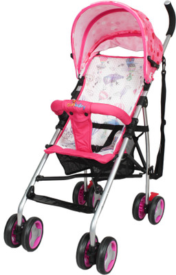 

Sunbaby Smart Echo Buggy Buggy(No Recline position, Pink, Black), Black;pink