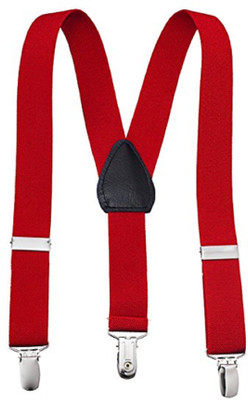 

Lana Vels Y- Back Suspenders for Men, Women(Red)