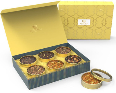 

Vahdam Assorted Tea Gift Set, 6 TEAS Exclusive Tea Gift Box Herbs, Spices Tea Blend Box(120 g)