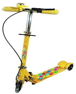 

Sajani Foldable 3 Wheeler Cycle or Scooter Height Adjustable with Hand break and Bell (Yellow) C-110-1 Tricycle(Yellow)