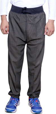 Indistar Solid Men Black Track Pants