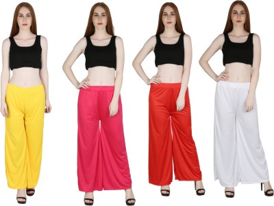 MARAMI Regular Fit Women Red, White, Pink, Yellow Trousers