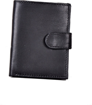 

leather plus plus Men Black Genuine Leather Card Holder(5 Card Slots)