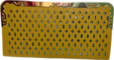

Rapidcostore Women Evening/Party Yellow Artificial Leather Wallet(8 Card Slots)