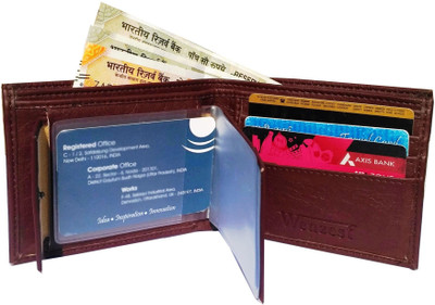 

Wenzest Boys Brown Artificial Leather Wallet(10 Card Slots)