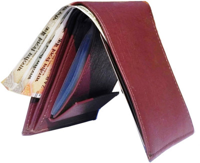 

Wenzest Men Brown Artificial Leather Wallet(10 Card Slots)