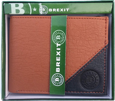 

Brexit Boys Multicolor Artificial Leather Wallet(7 Card Slots), Tan black