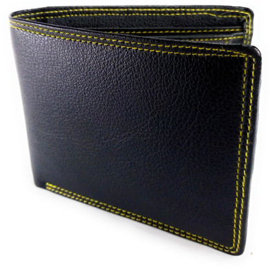 

DJ Men Black Genuine Leather Wallet(4 Card Slots)