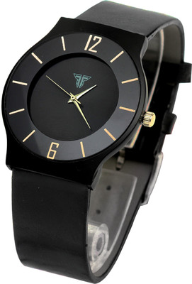 

Traktime NOIR Analogue Black Numeric Round Dial Leather Strap NOIR Watch - For Men