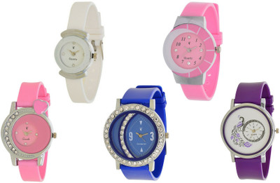 

Orayan New OAJS010 Muiti Color Analog 5 Watch - For Girls