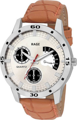 

Rage Enterprise Newest Fancy Brown Silver Dial Biggest Stylish Boys Watch - For Men