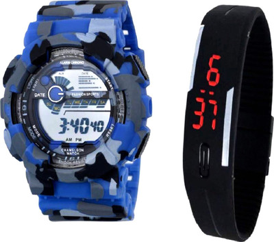 

Faas Military Print Design FW-0109 Digita + Led Combo Watch - For Boys & Girls